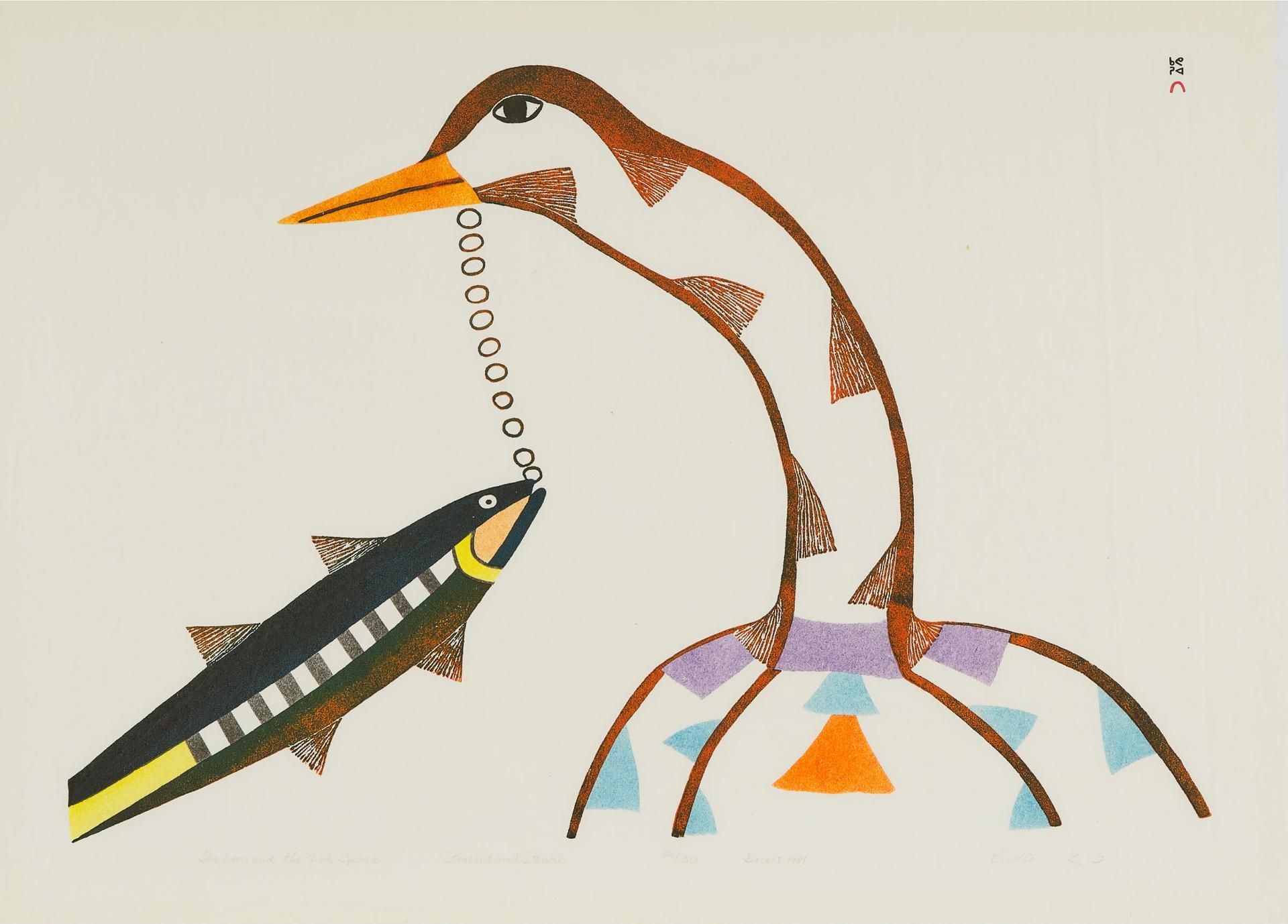 Pudlo Pudlat (1916-1992) - The Loon And The Fish Speak