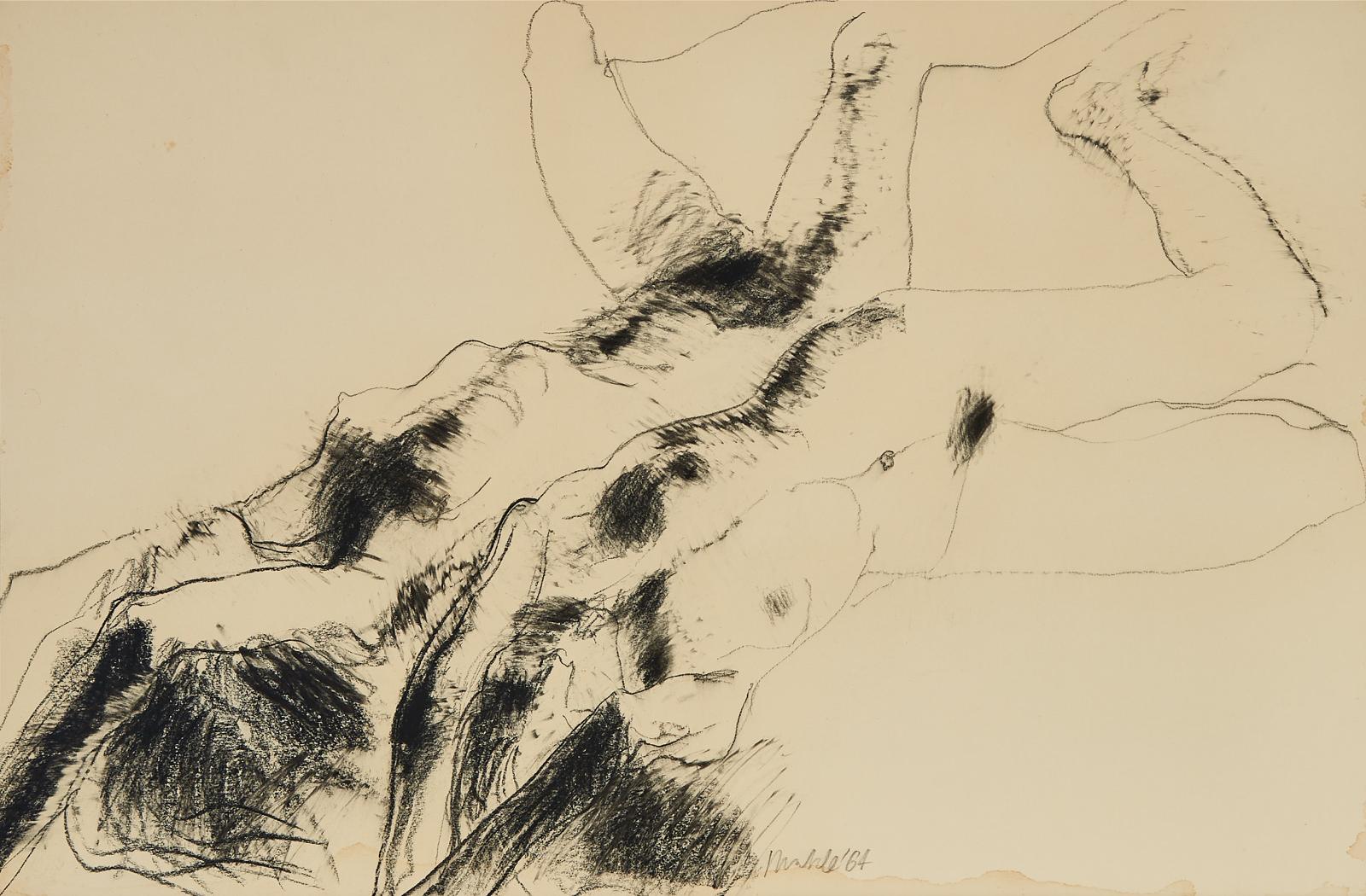 Robert Nelson Markle (1936-1990) - Drawing For Fallen Figure, Series Vii