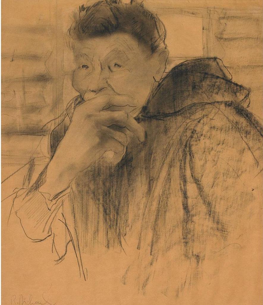 René Jean Richard (1895-1982) - Portrait De Trappeur