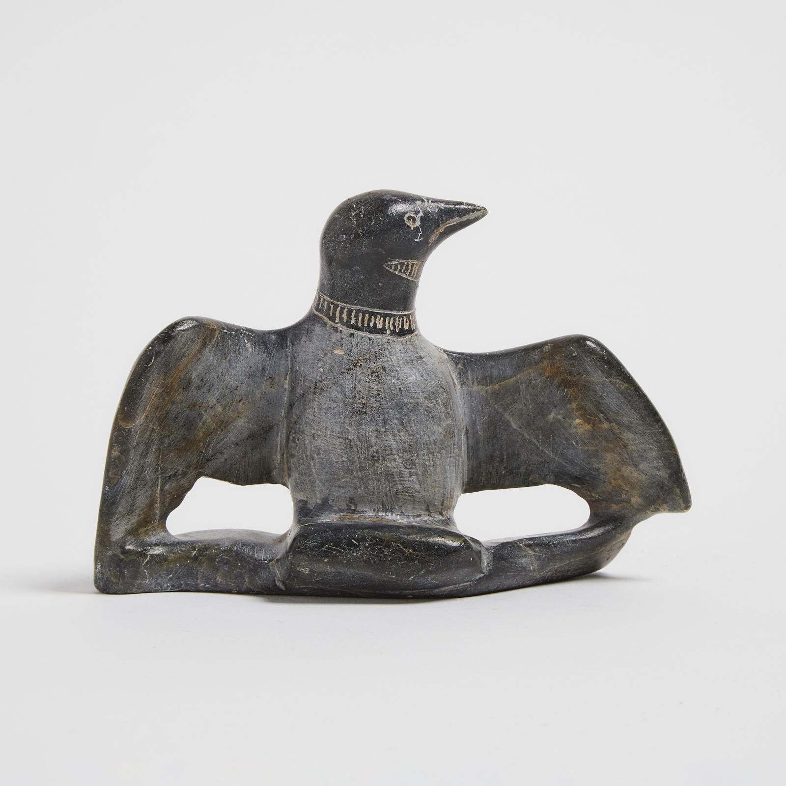 Davidialuk Alasua Amittu (1910-1976) - Bird With Outstretched Wings