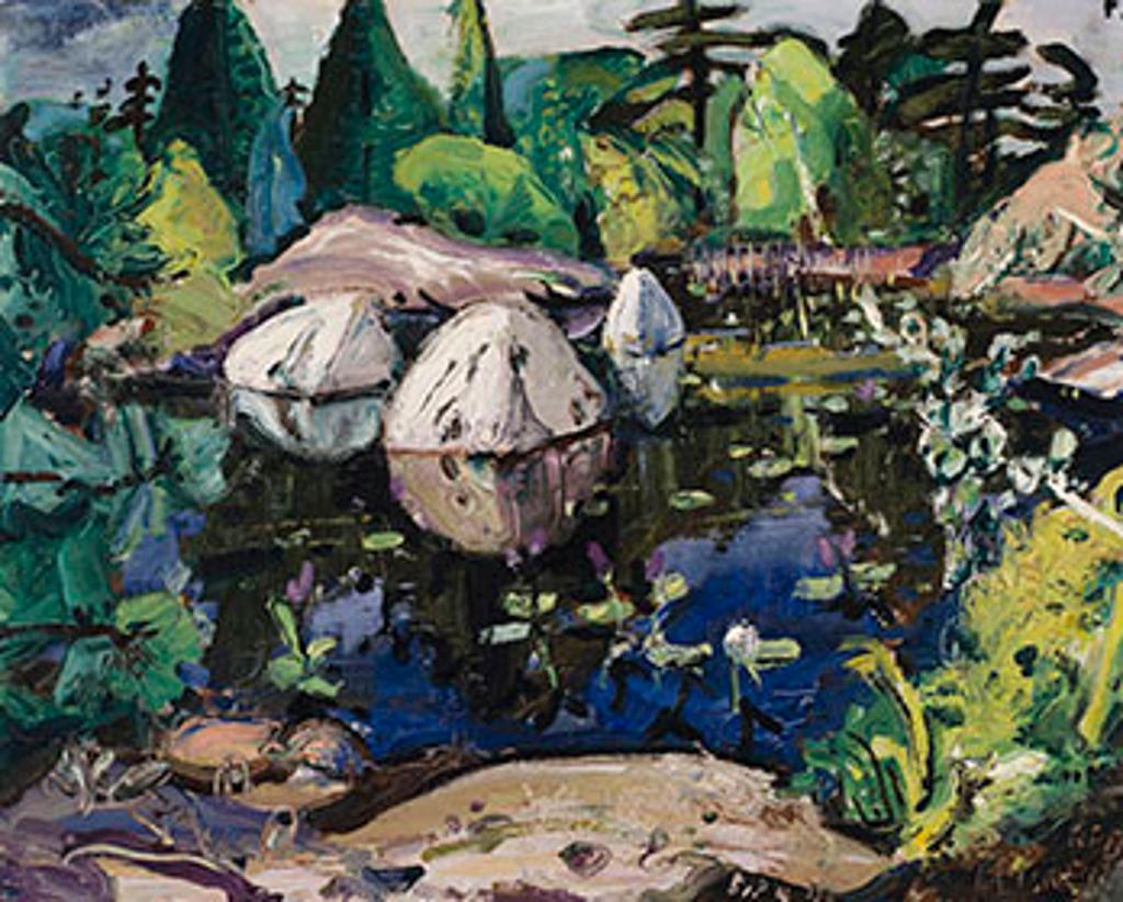 Arthur Lismer (1885-1969) - Blue Pool with Rocks
