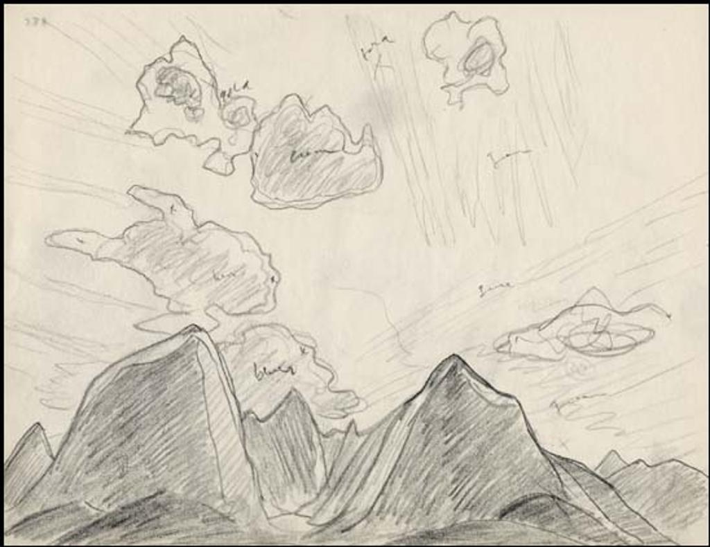 Lawren Stewart Harris (1885-1970) - Rocky Mountain Drawing 9 - 24