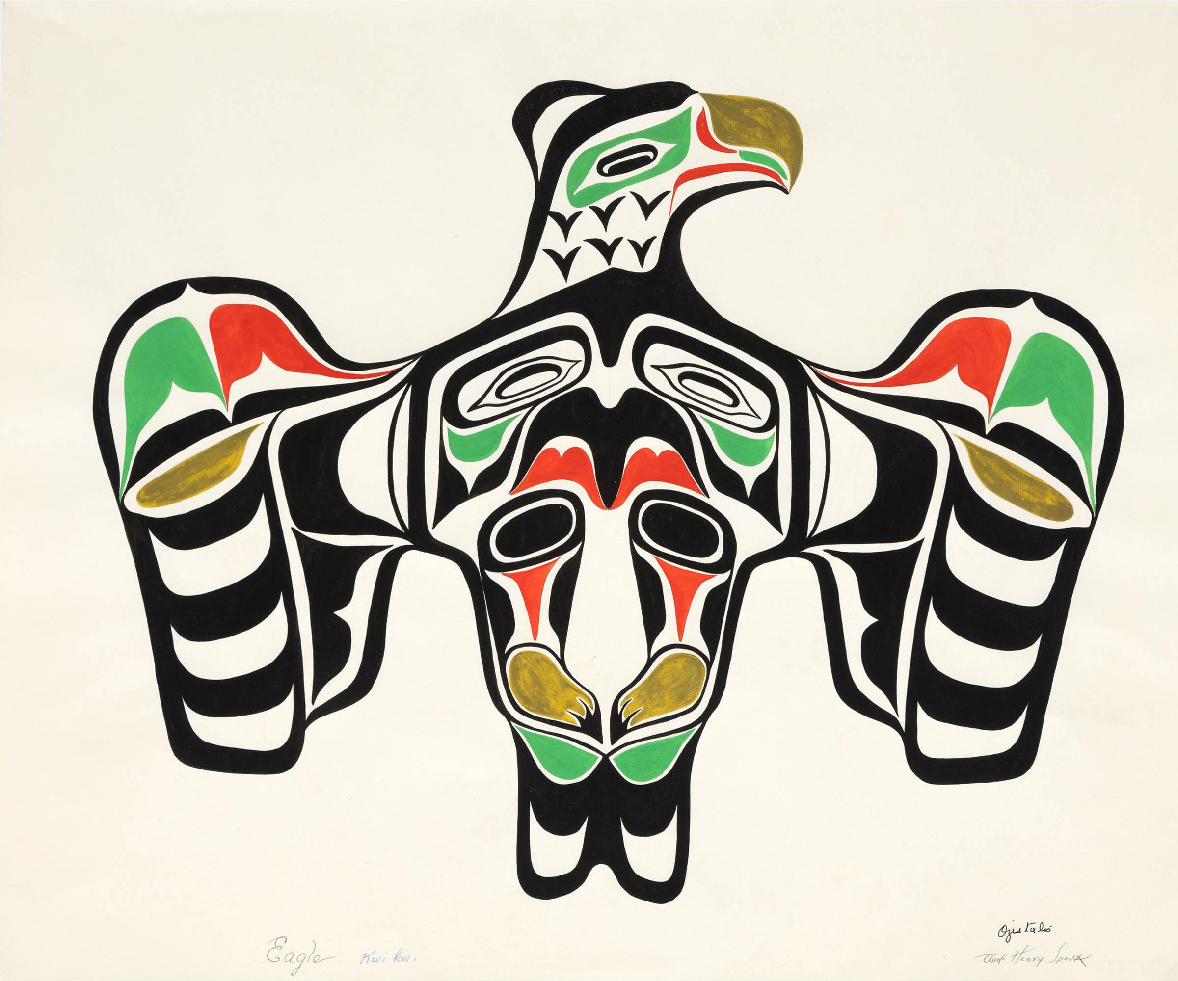 Chief Henry Speck (1908-1971) - Kwi.Kw. (Eagle)