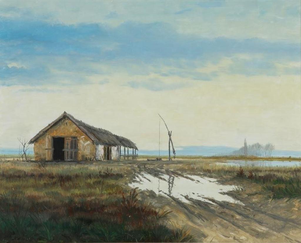 Ivan Sarossy (1926-2008) - Landscape with Farm House