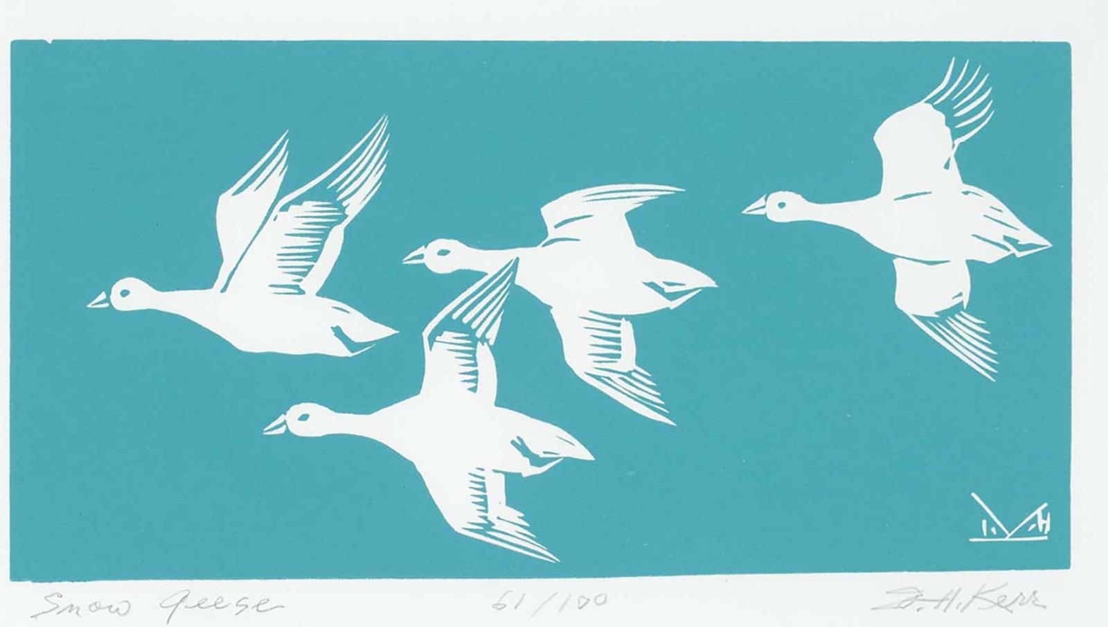 Illingworth Holey (Buck) Kerr (1905-1989) - Snow Geese  #61/100