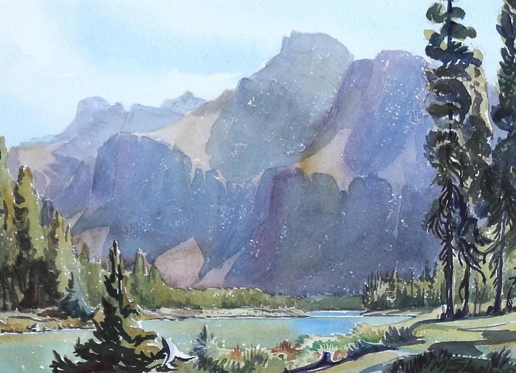 Margaret Dorothy Shelton (1915-1984) - Rocky Mountain Lake;
