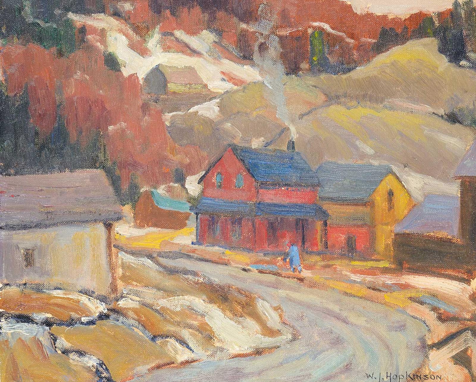 William John Hopkinson (1887-1970) - Haliburton Village, Early Spring