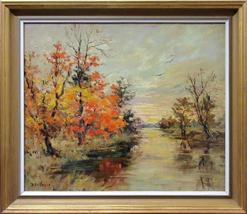 Berthe Des Clayes (1877-1968) - Untitled (Autumn Lake Scene)