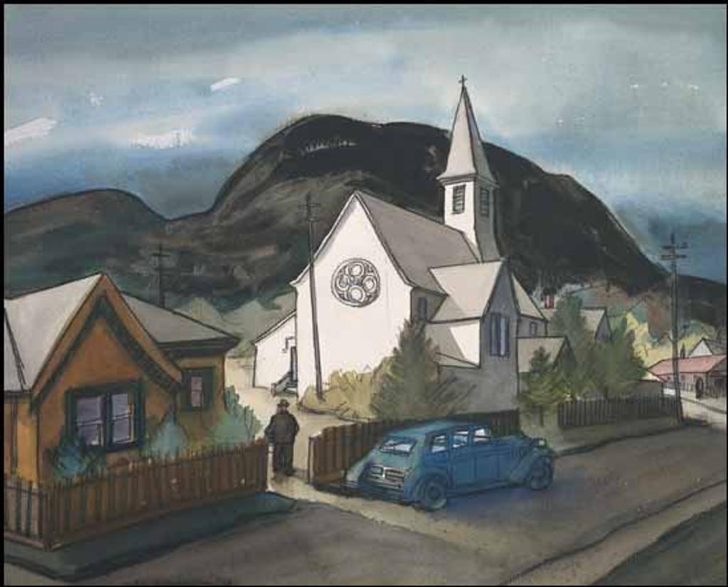 Jack Leaonard Shadbolt (1909-1998) - Country Church, Saanich