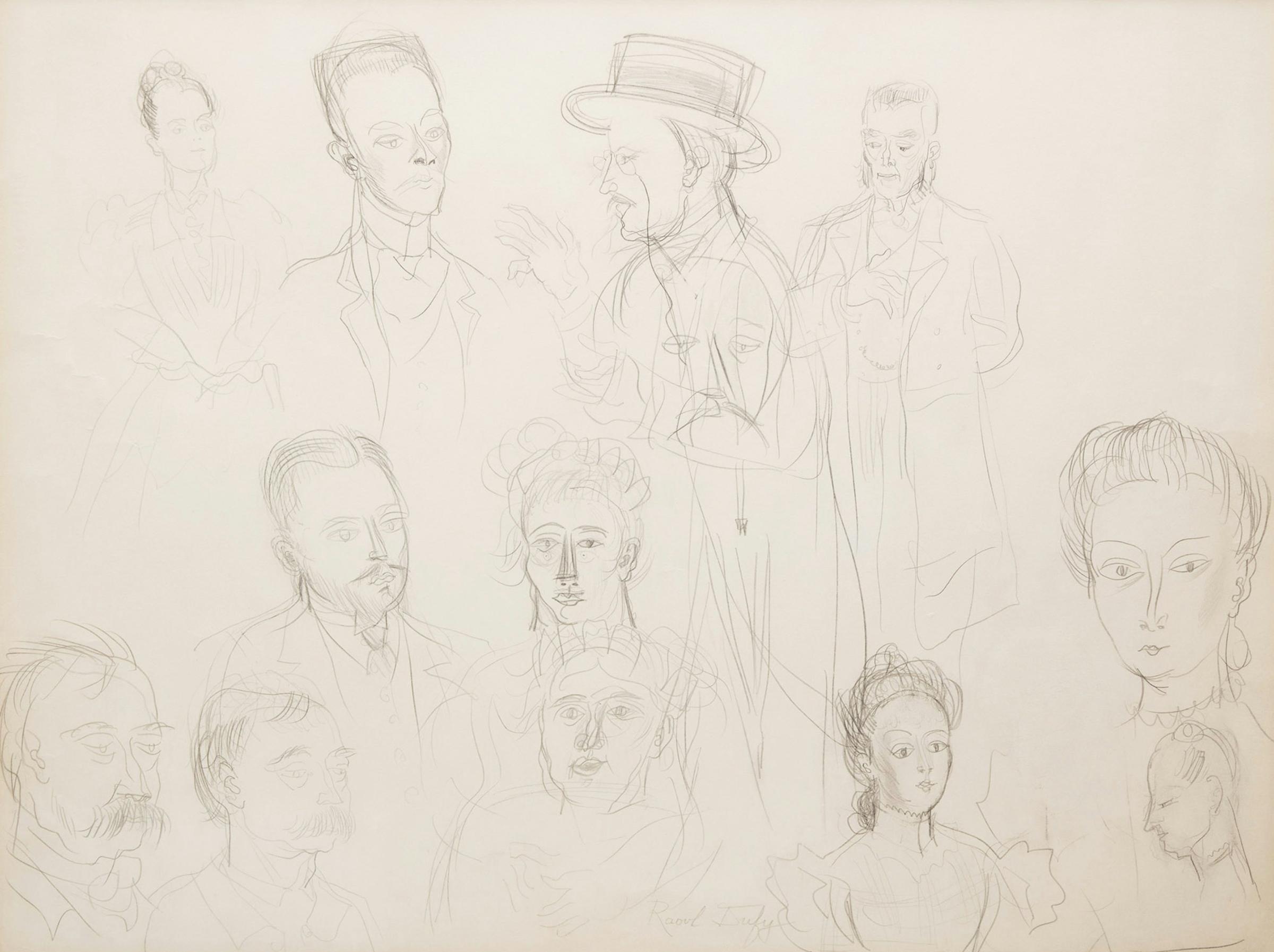Raoul Dufy (1877-1953) - Étude pour Les Fiancés du Havre d'Armand Salacrou à la Comédie Française