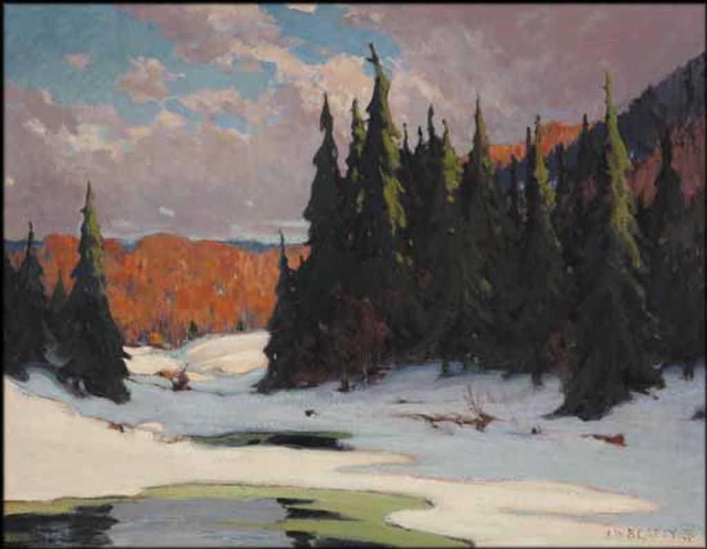 John William (J.W.) Beatty (1869-1941) - Winter Break-Up, Algonquin Park