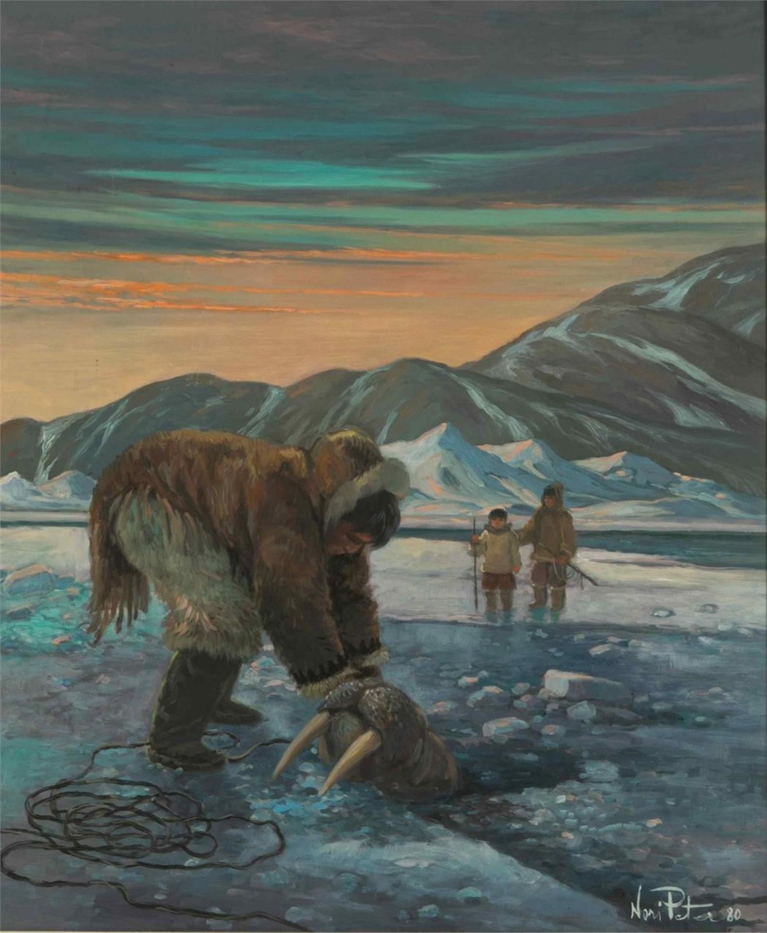 Nori Peter (1935-2009) - Hunting Walrus