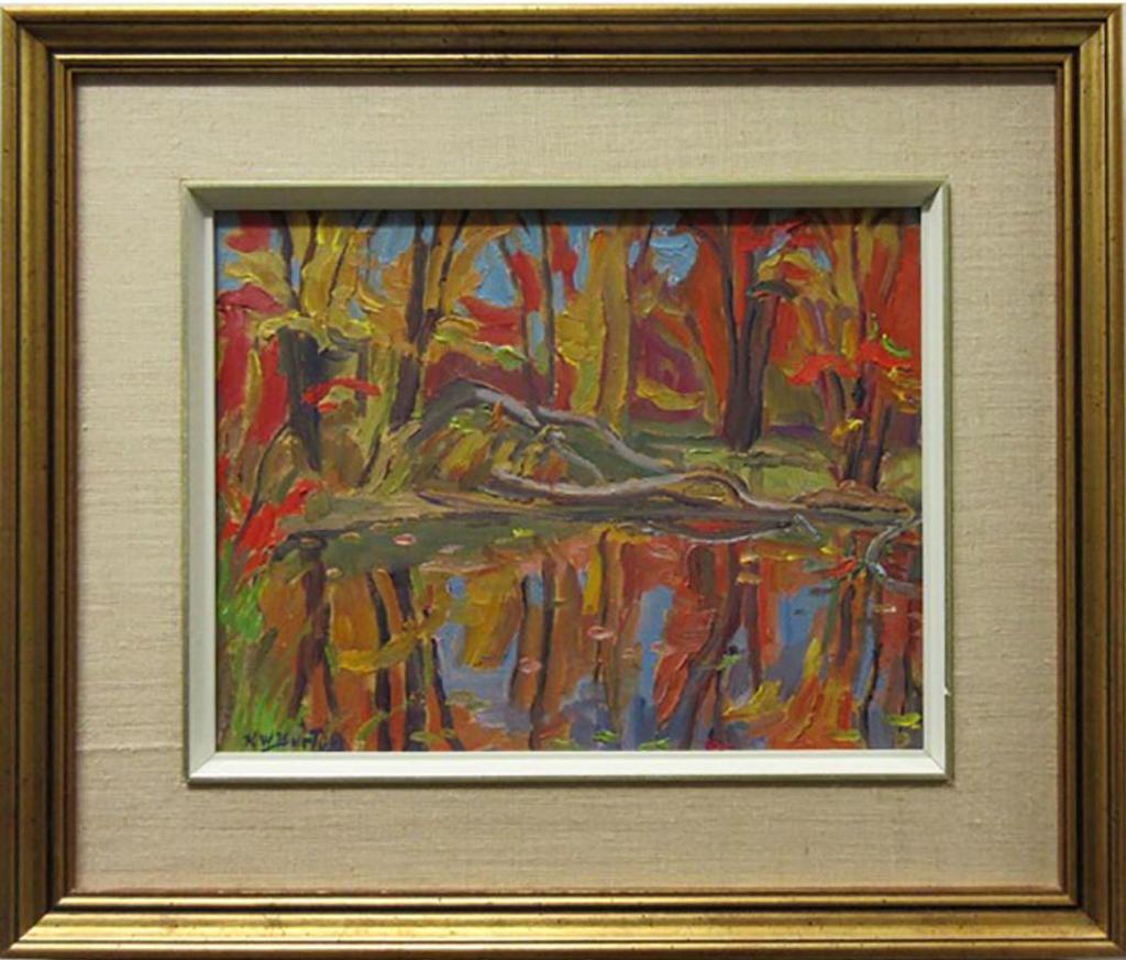Ralph Wallace Burton (1905-1983) - Reflections In A Pond Off The North Gower - Smith Falls, Ont. Hwy
