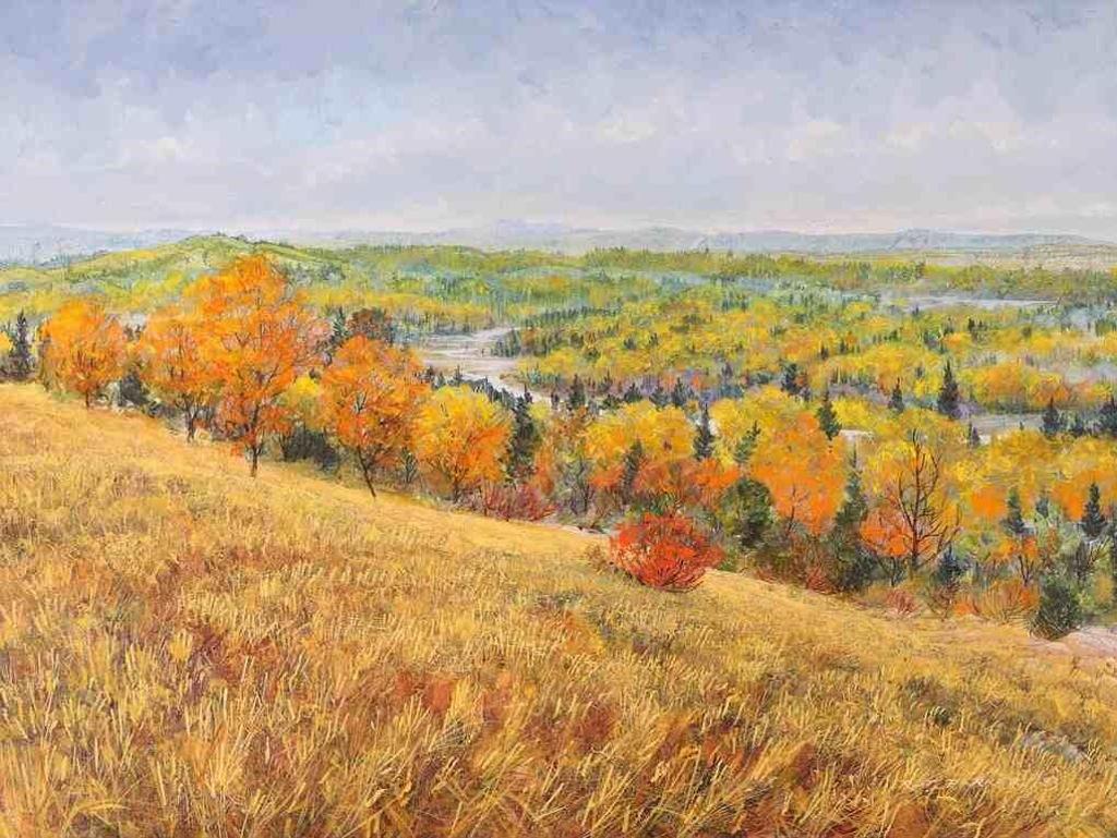 Randolph T. Parker (1954) - Autumn In The Valley (N.W. Of Calgary, Alberta); 1993