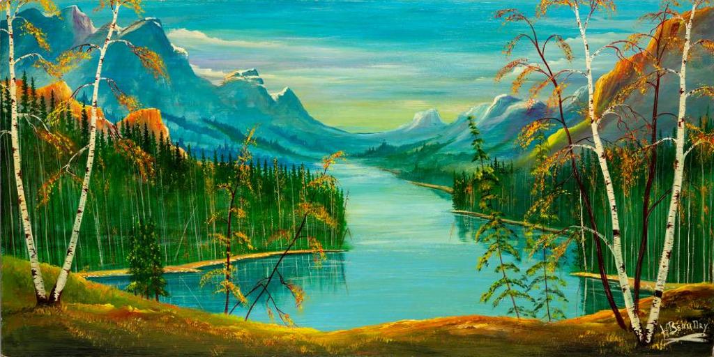Henry [Askeyjoesno] Beaudry (1921-2016) - Untitled - Mountain Lake