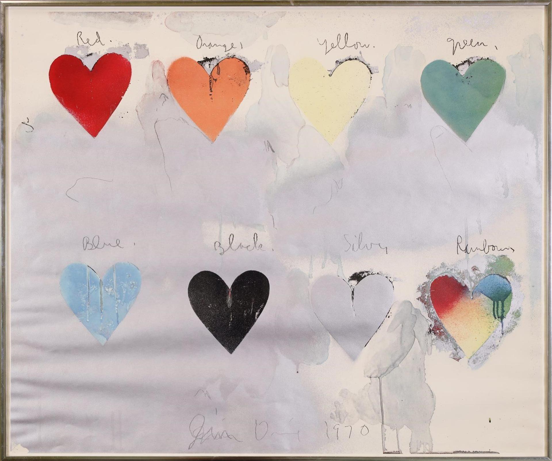 Jim Dine (1935) - Eight Hearts; 1970