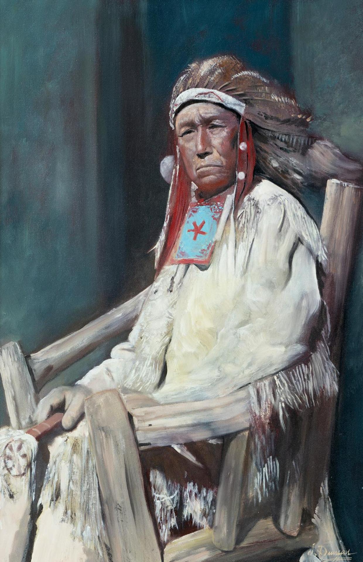 Scott Duncan (1944-2017) - Untitled - First Nations Portrait
