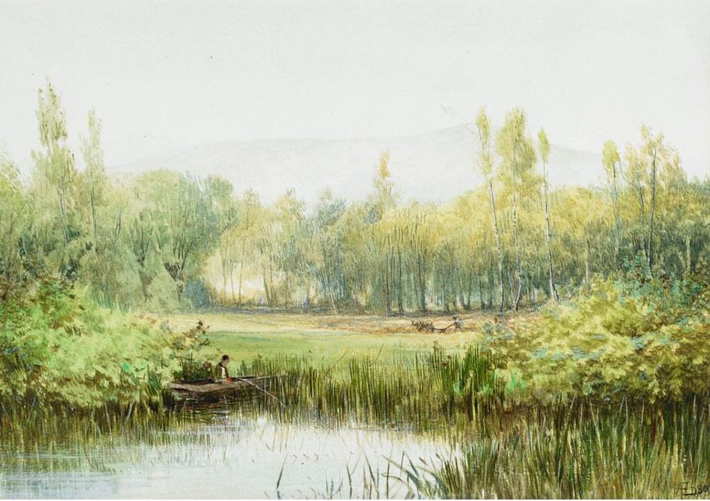 Aaron Allan Edson (1846-1888) - View Through The Marsh