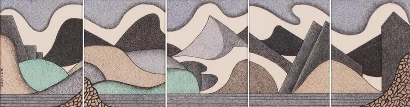 Robert John Hope (1948) - Glacial Flow; 1985