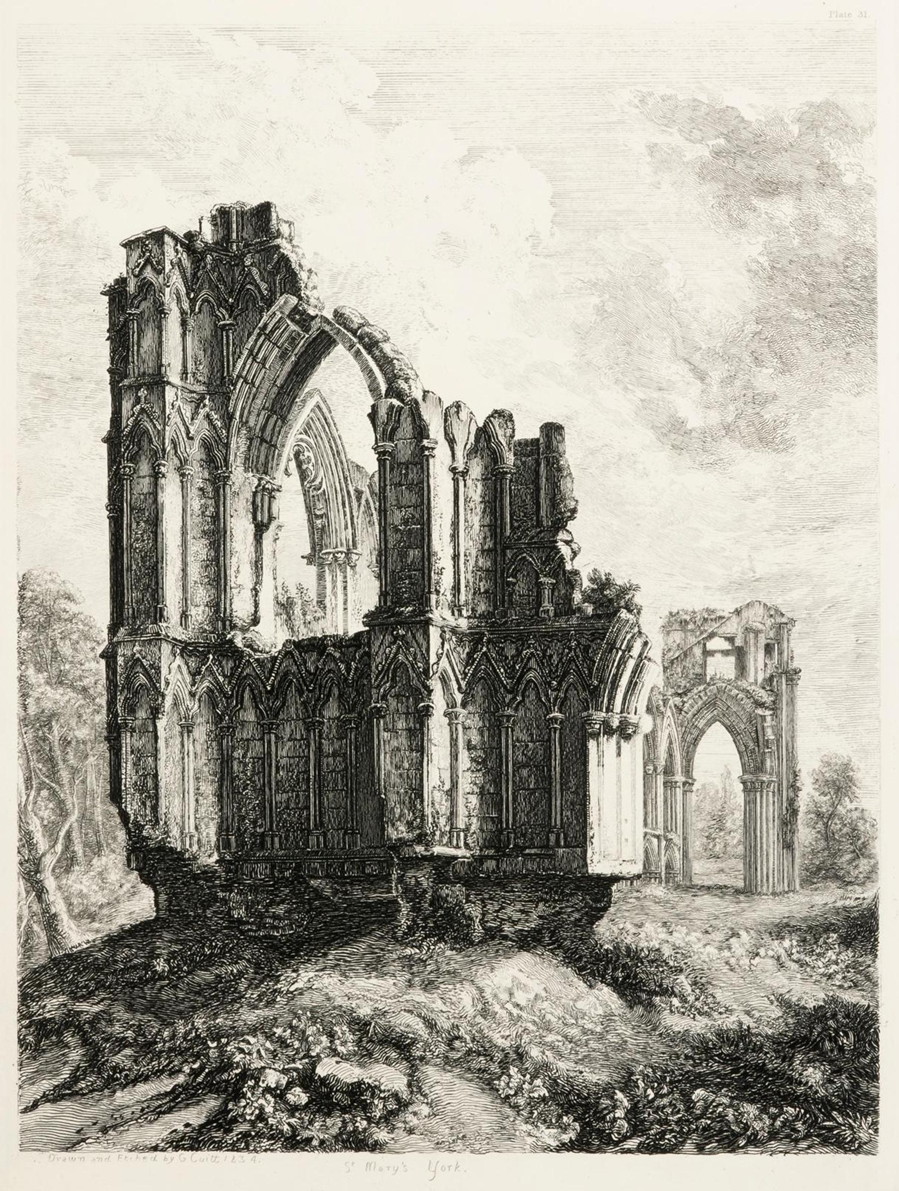 George Cuitt The Younger (1779-1854) - St. Mary's Abbey, York