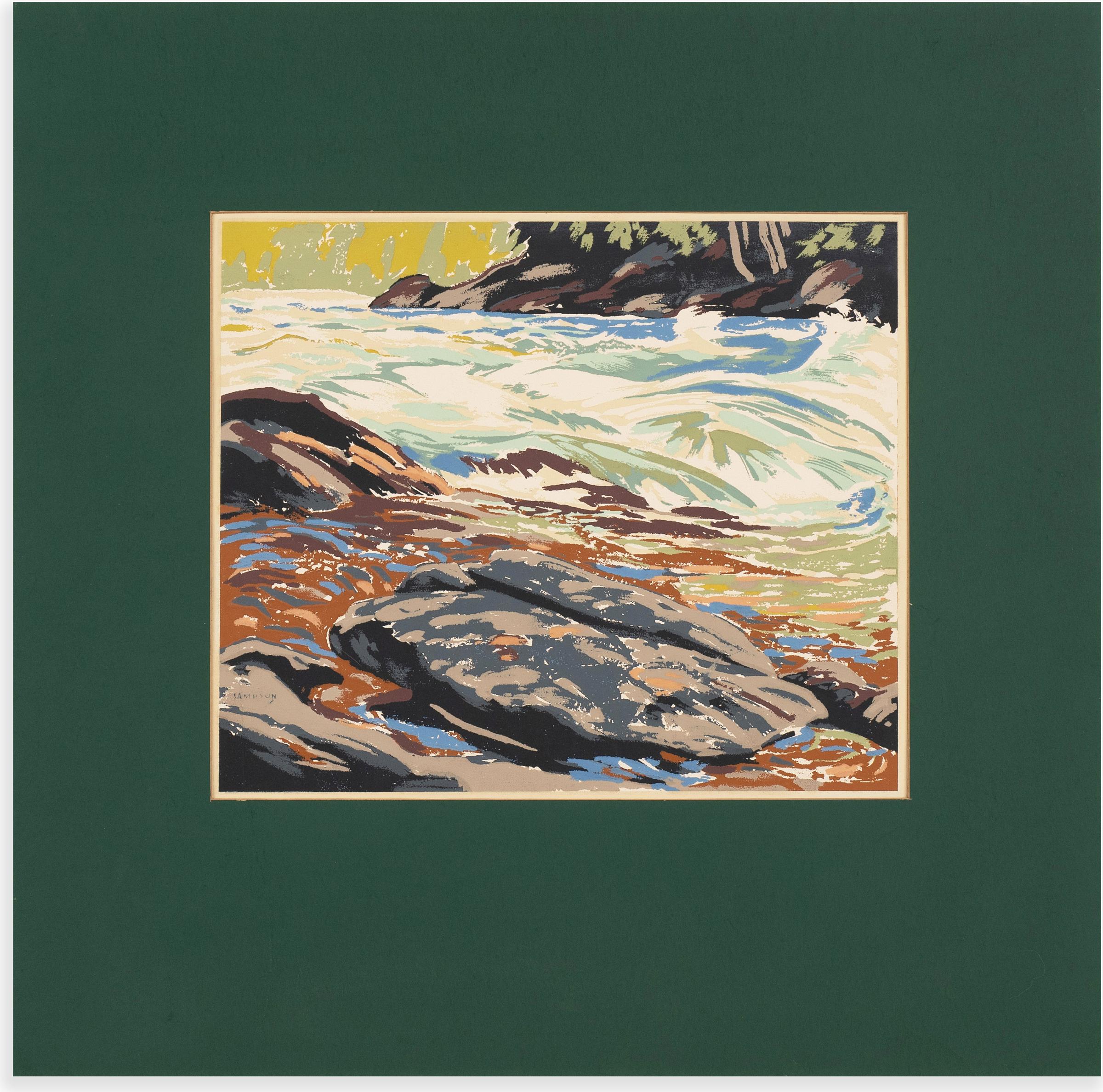Joseph-Ernest Sampson - Untitled (Rushing River)