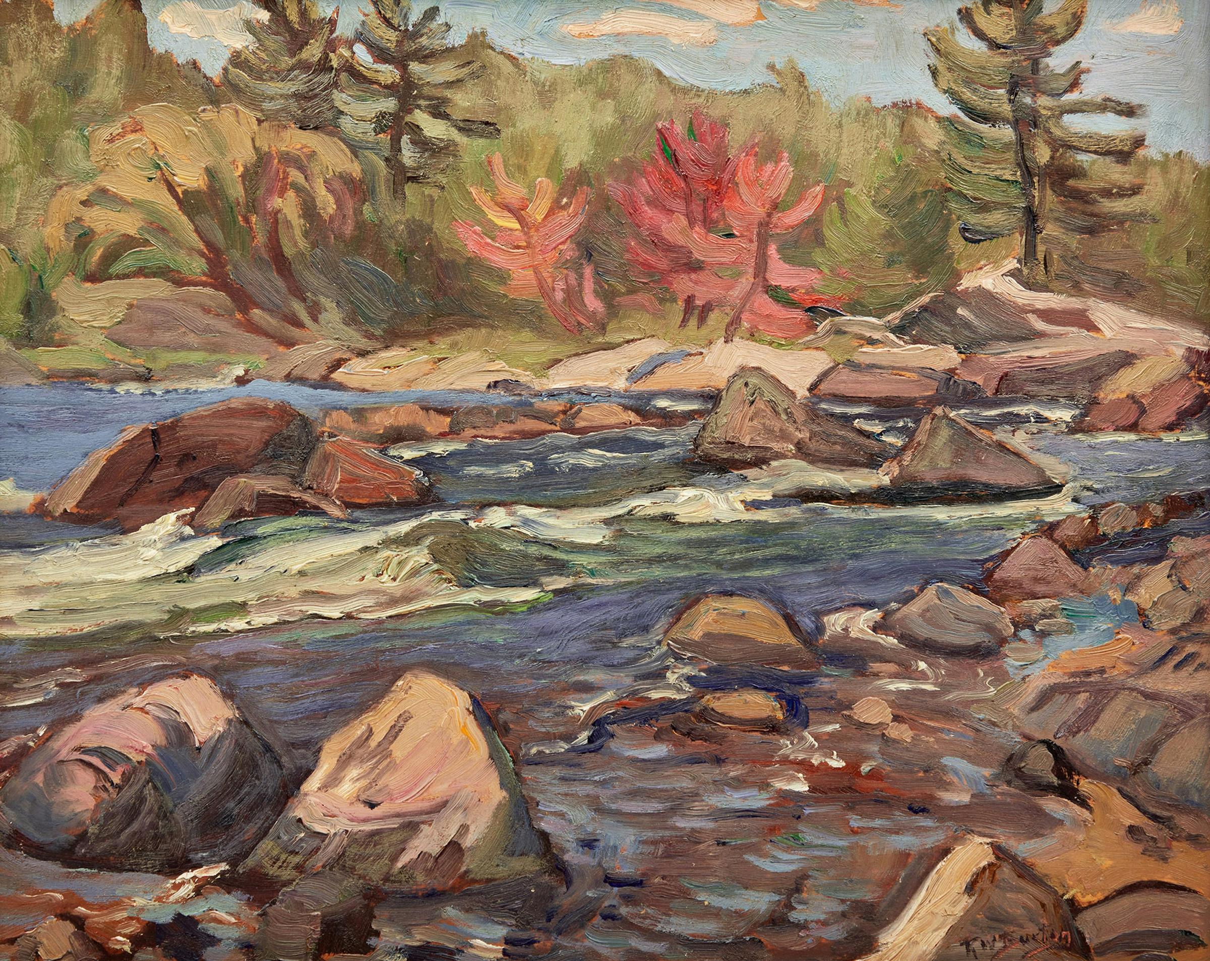 Ralph Wallace Burton (1905-1983) - Palmer Rapids near Combermere, Ont.