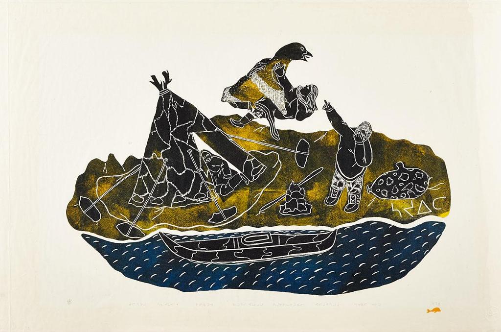Syollie Arpatuk Amituk (1936-1986) - Legend Of The Eagle Kidnapping An Eskimo Woman From Summer Camp