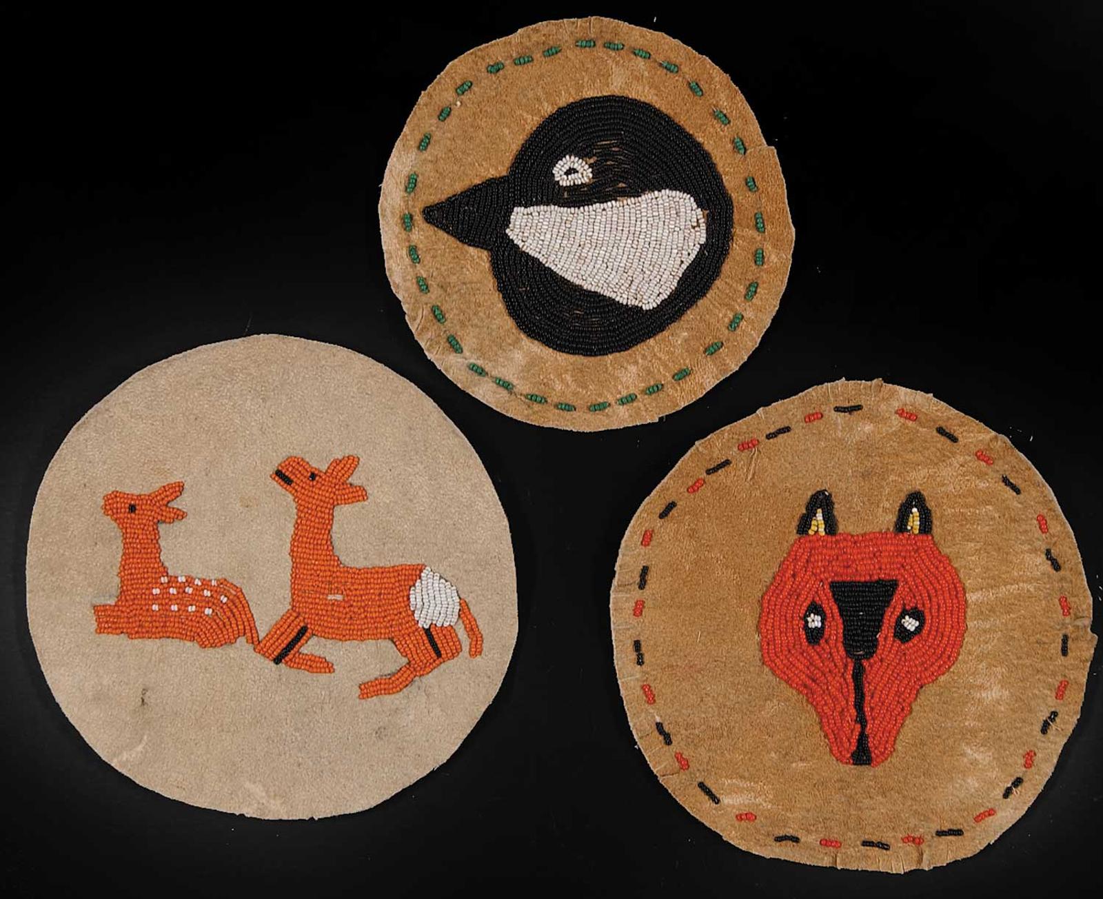First Nations Basket School - Beaded Animal Discs