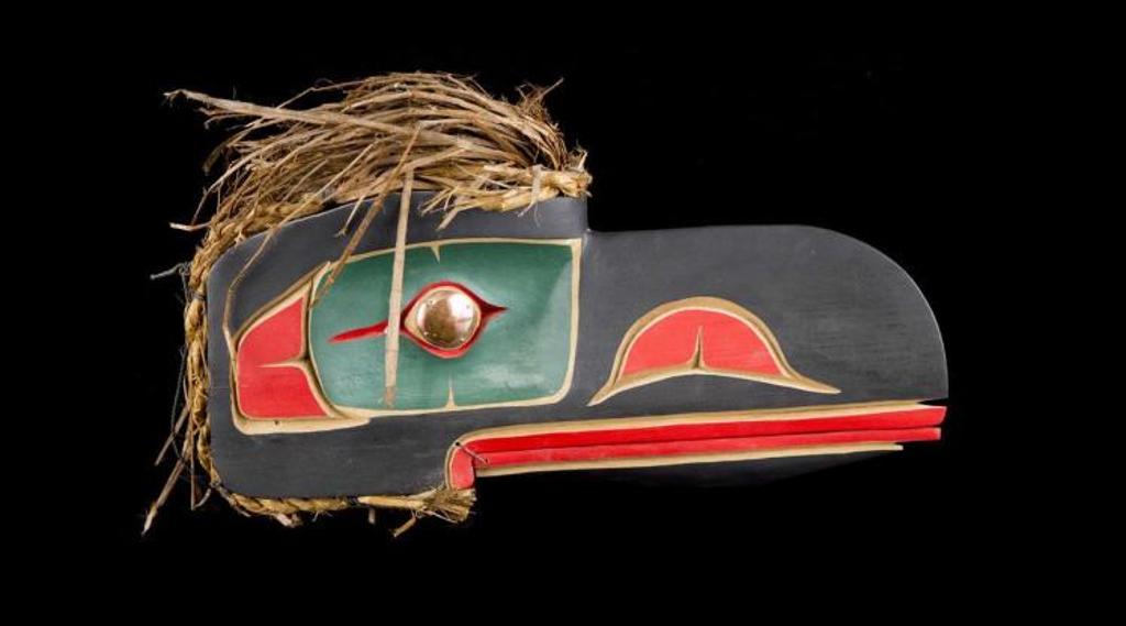 Northwest Coast - a carved and polychromed Raven mask