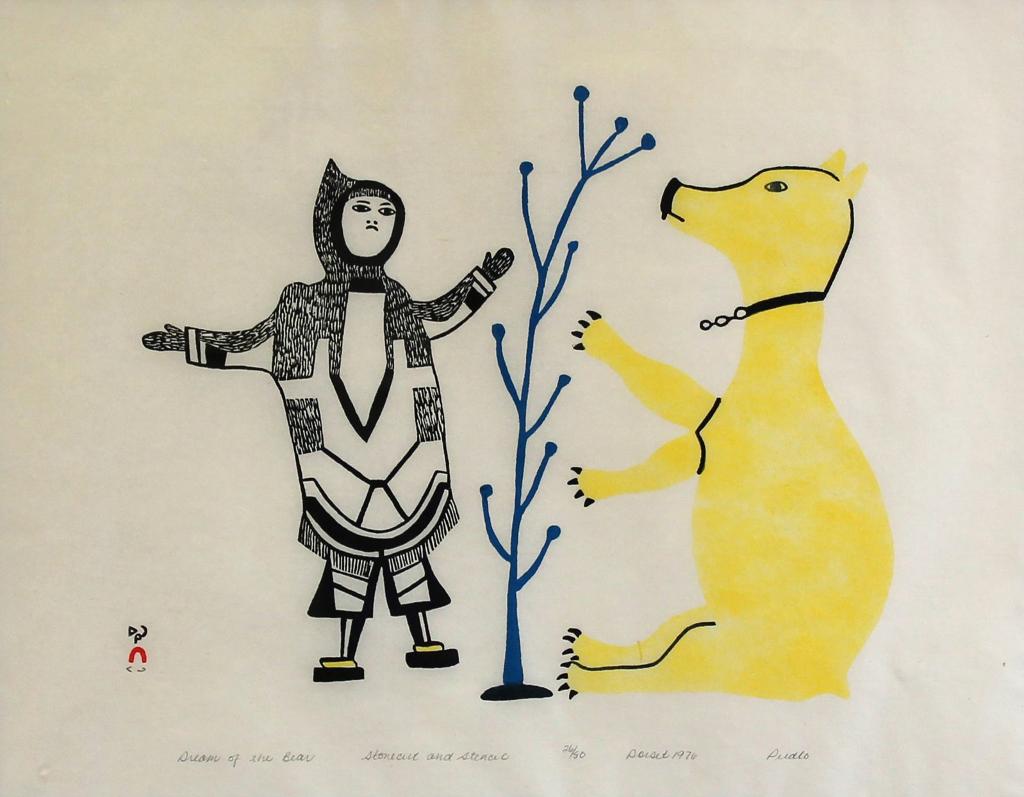 Pudlo Pudlat (1916-1992) - Dream Of The Bear; 1976