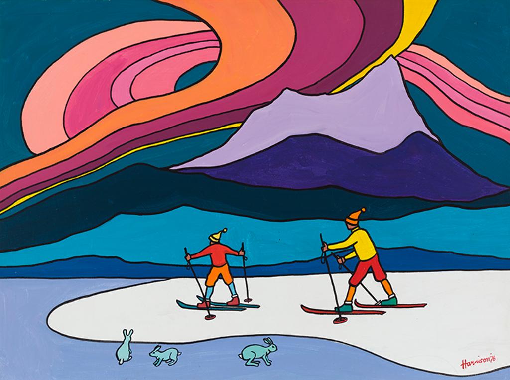 Ted Harrison (1926-2015) - Cross Country Skiing