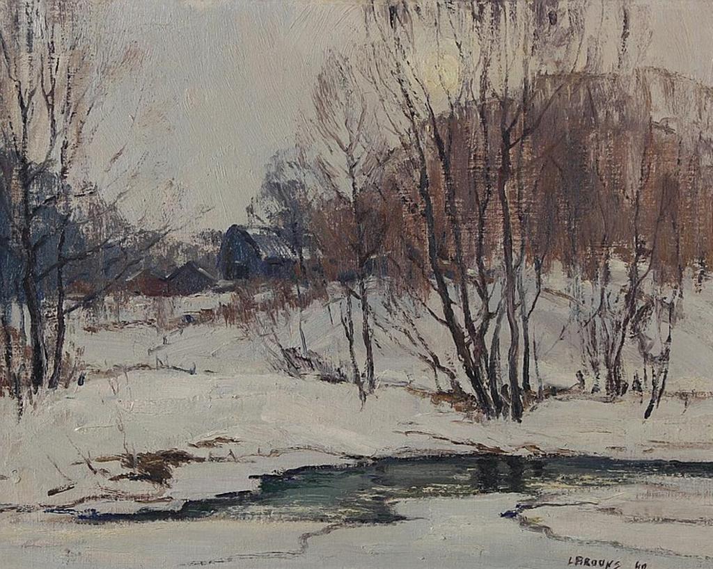 Leonard Brooks (1888-1955) - Untitled - Winter Landscape