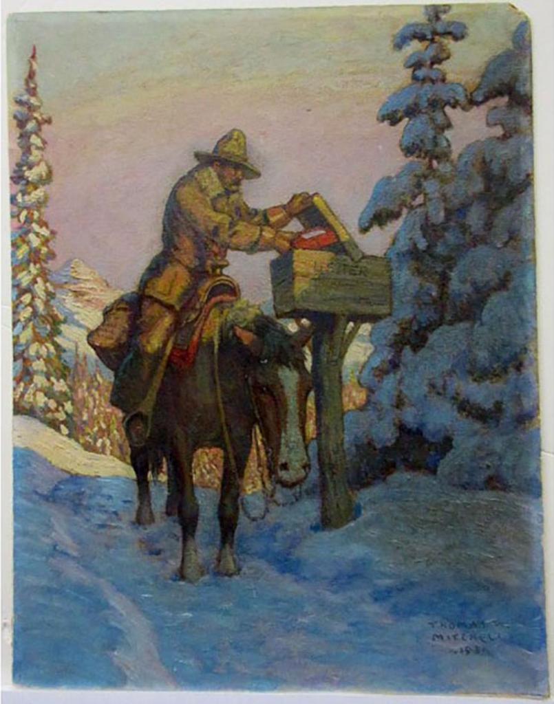 Thomas Wilberforce Mitchell (1879-1958) - Delivering A Package