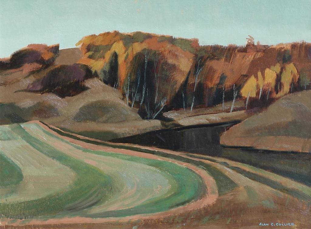 Alan Caswell Collier (1911-1990) - Badger Creek At Manitoba Hwy. #5; 1990