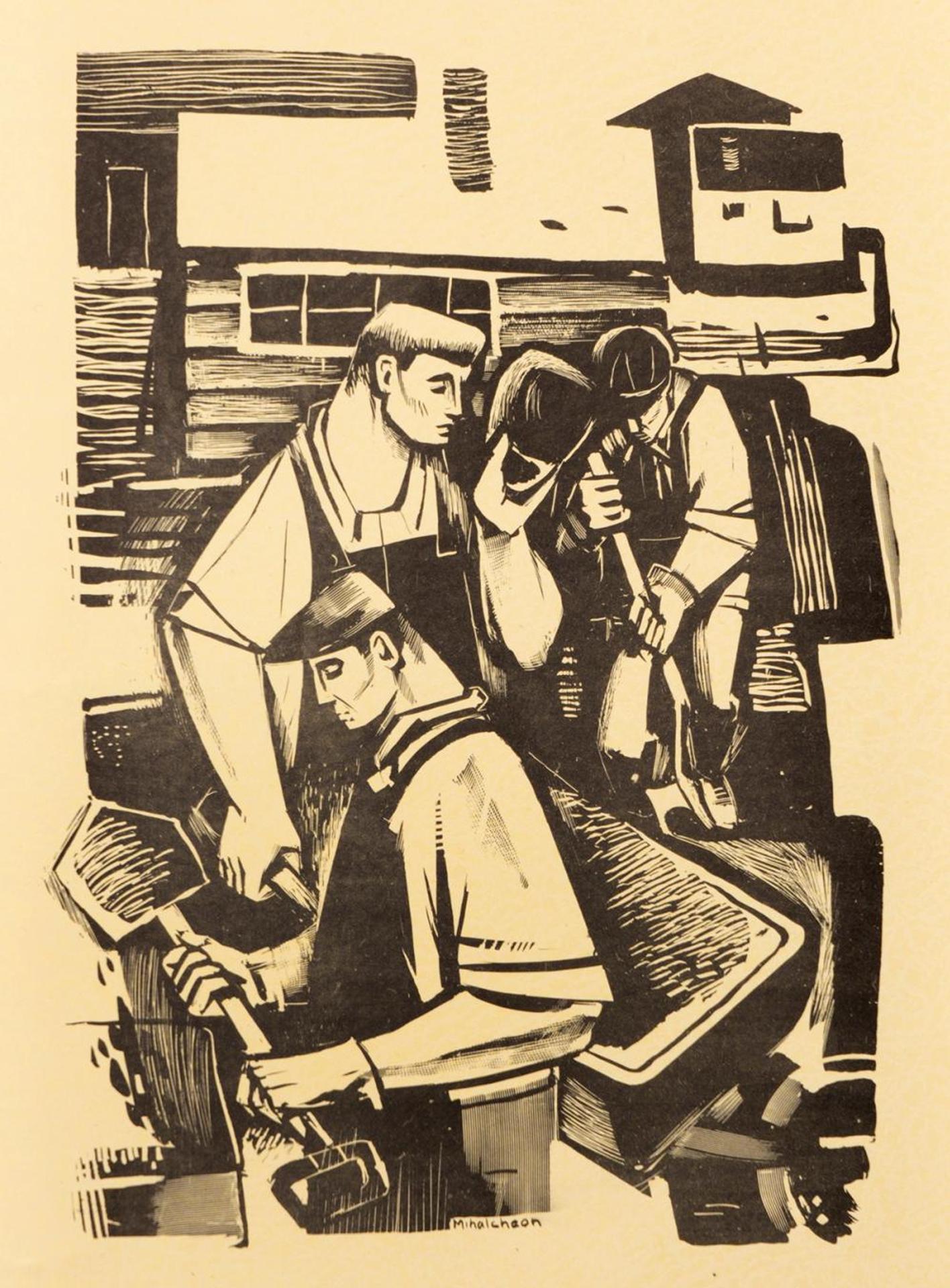George Mihalcheon (1924-2011) - Untitled - Workers