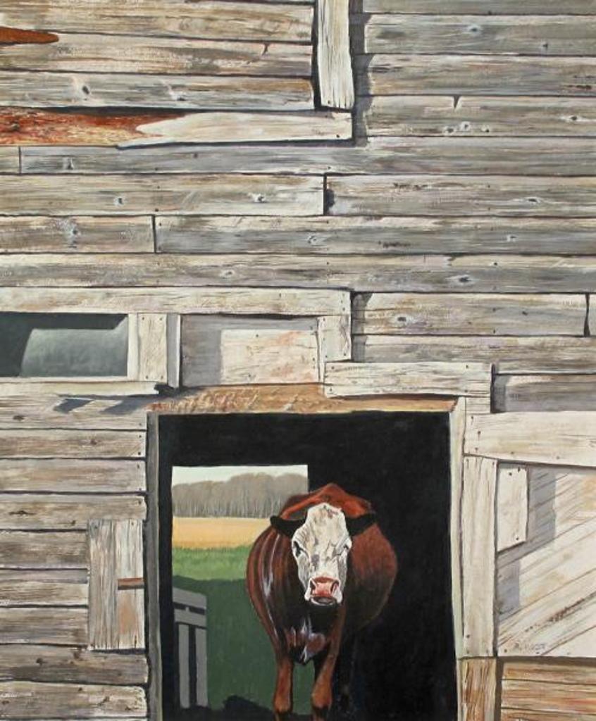 Robert Theodore Kost (1936-2003) - Cow In Barn; 1976