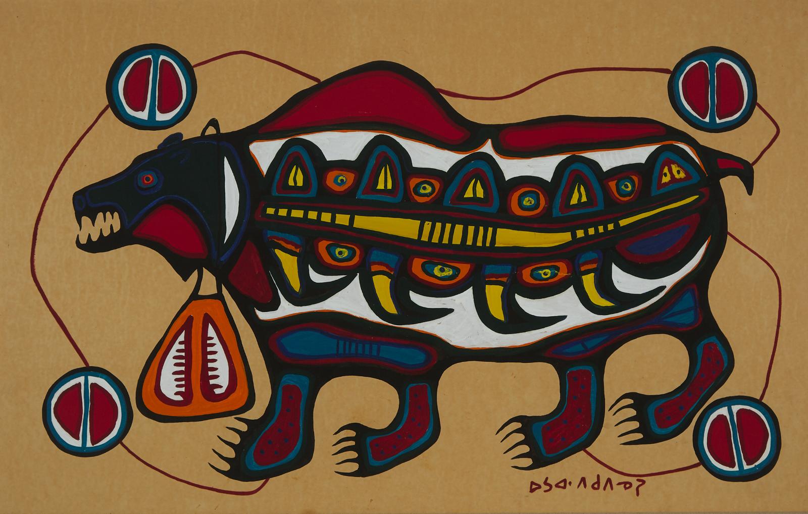Norval H. Morrisseau (1931-2007) - Sacred Bear