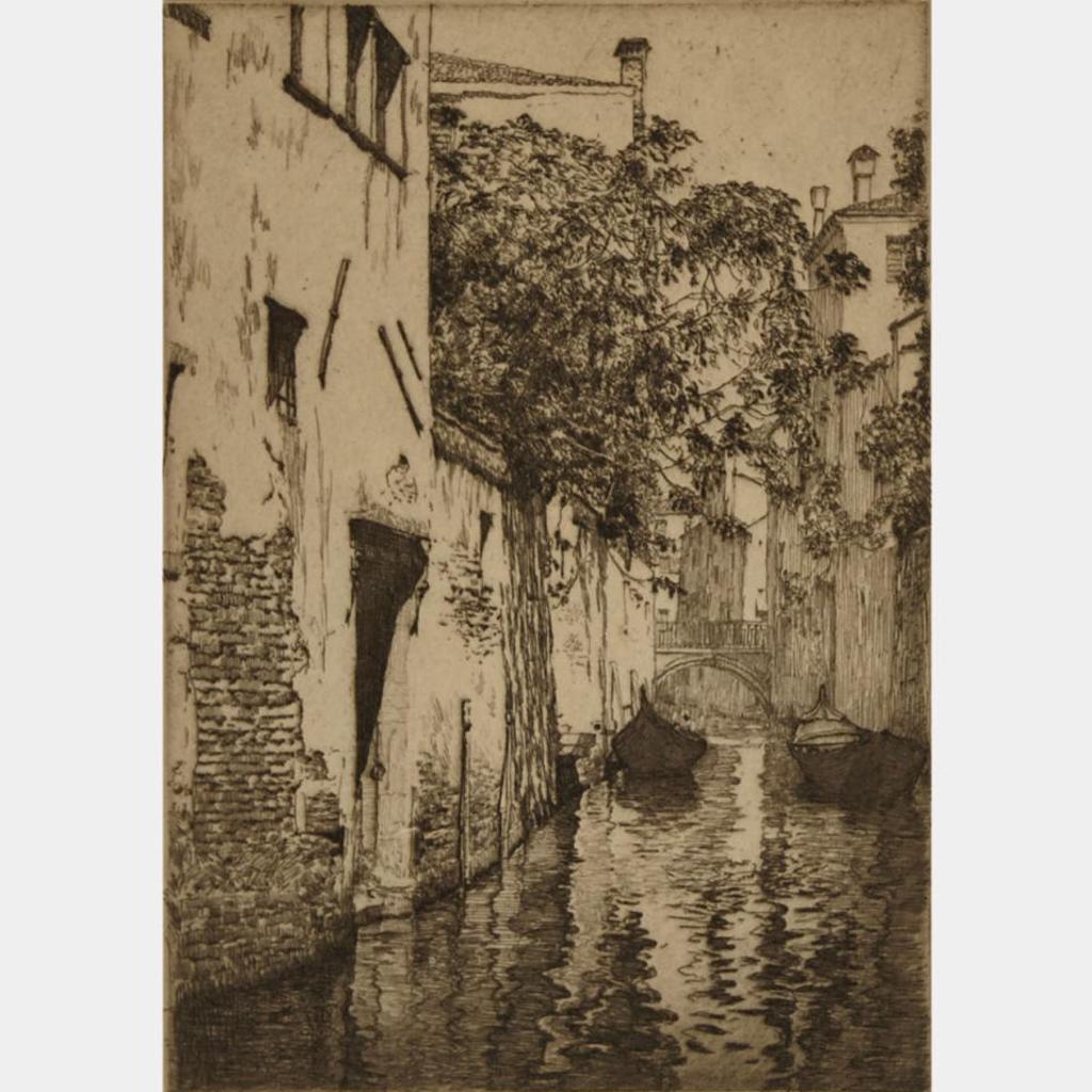 Clarence Alphonse Gagnon (1881-1942) - Canal San Agostino, Venice