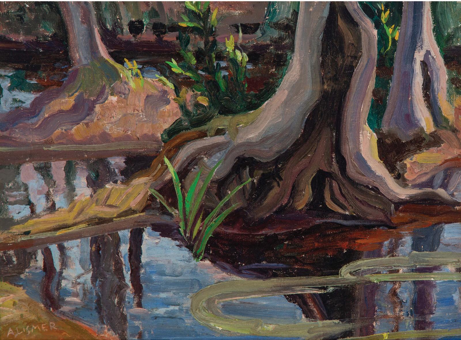 Arthur Lismer (1885-1969) - Forest Pool With Tree Roots