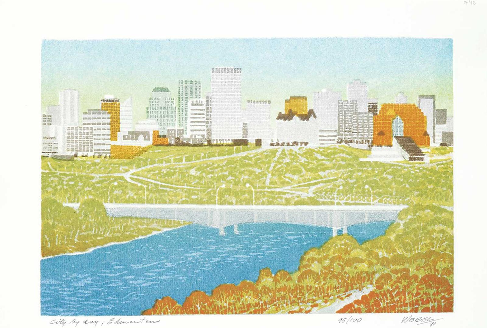 George Weber (1907-2002) - City by Day, Edmonton  #95/100