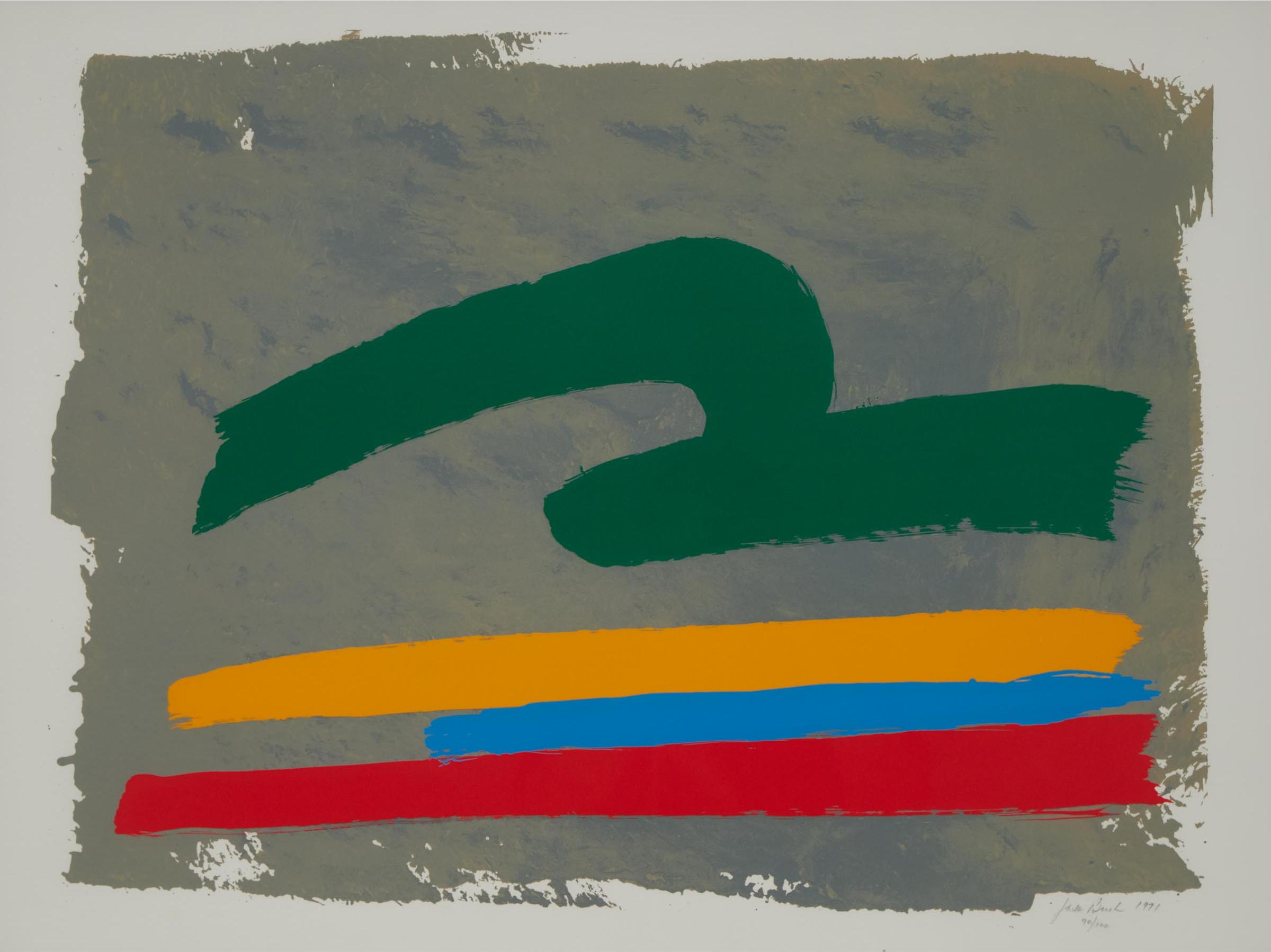 Jack Hamilton Bush (1909-1977) - Green Loop, From The Suite Of Five, 1971