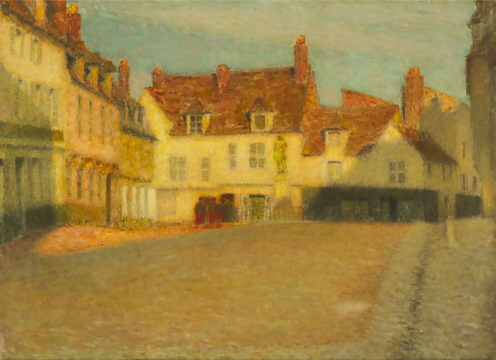Henri le Sidaner - Petite Place Au Soleil Couchant, 1901