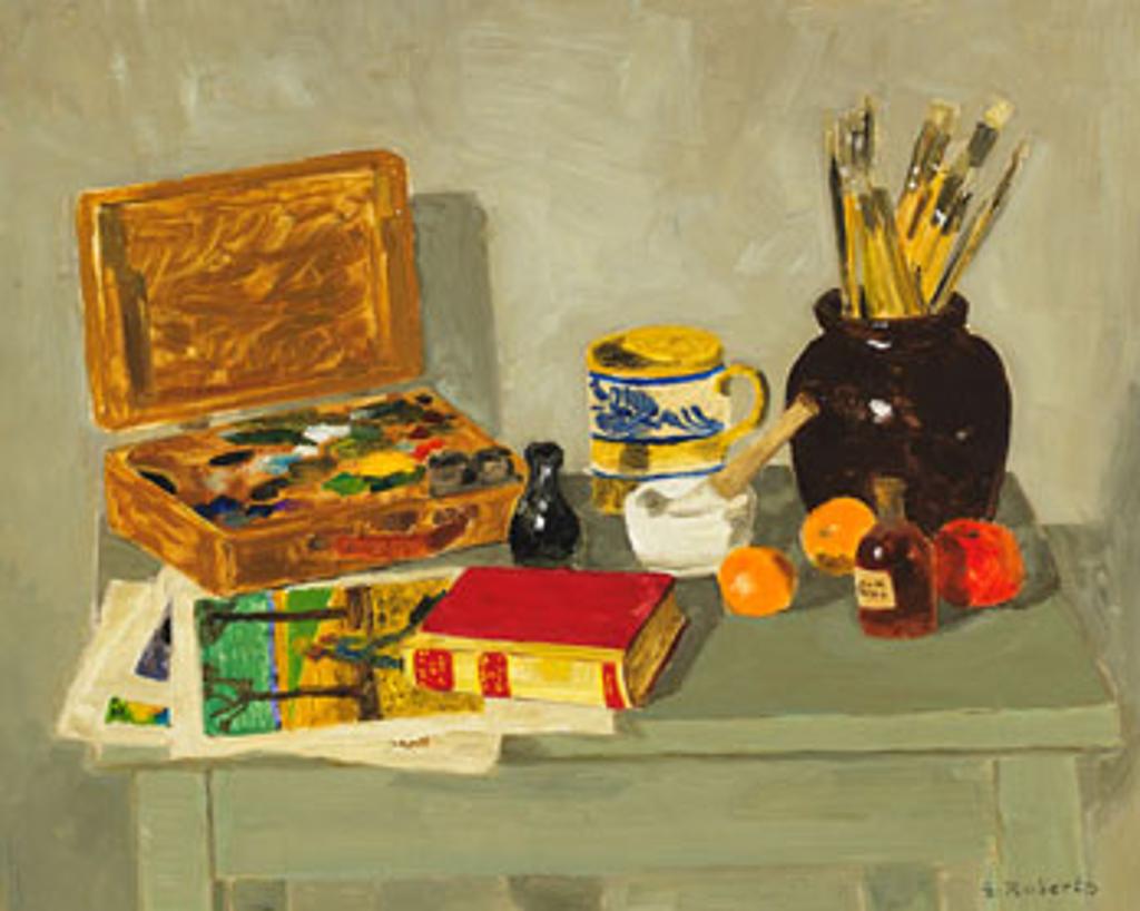 William Goodridge Roberts (1921-2001) - Paintbox with Brushes