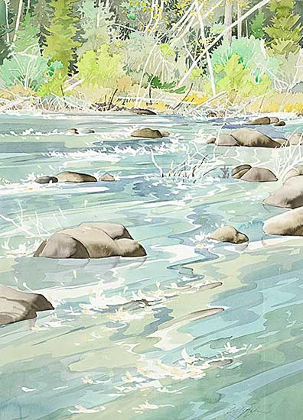 Edward William (Ted) Godwin (1933-2013) - Untitled - The Little Rapids