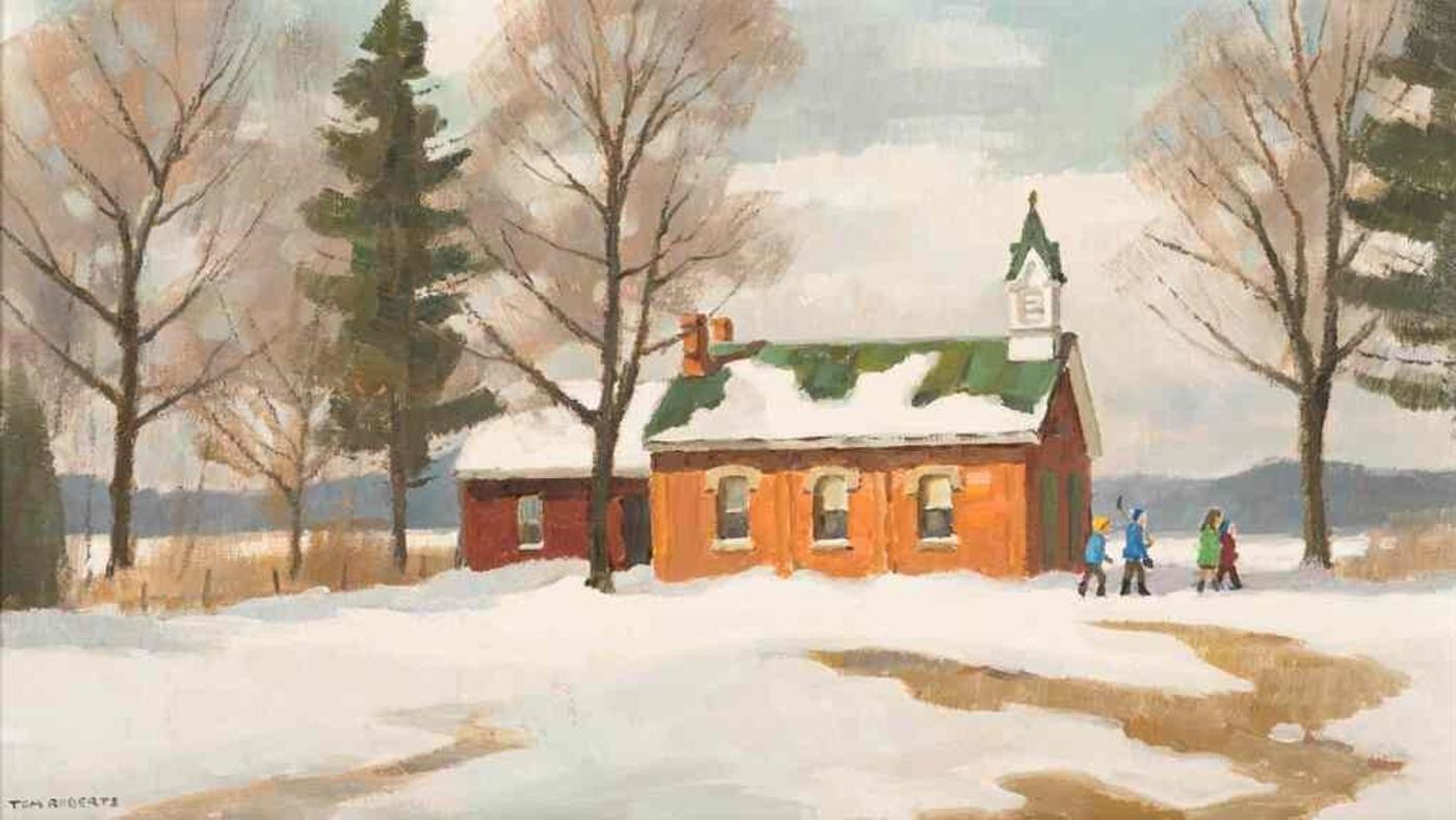 Thomas Keith (Tom) Roberts (1909-1998) - School on Highway