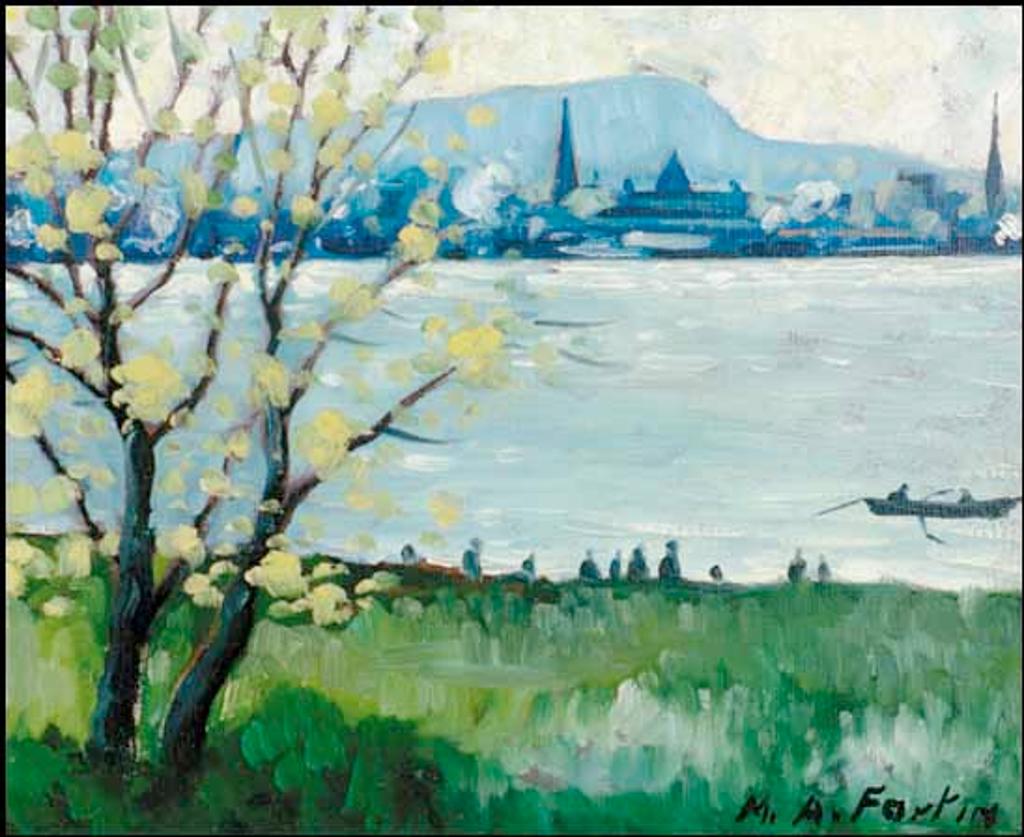Marc-Aurèle Fortin (1888-1970) - Vue du Mont-Royal de l'Île Sainte-Hélène
