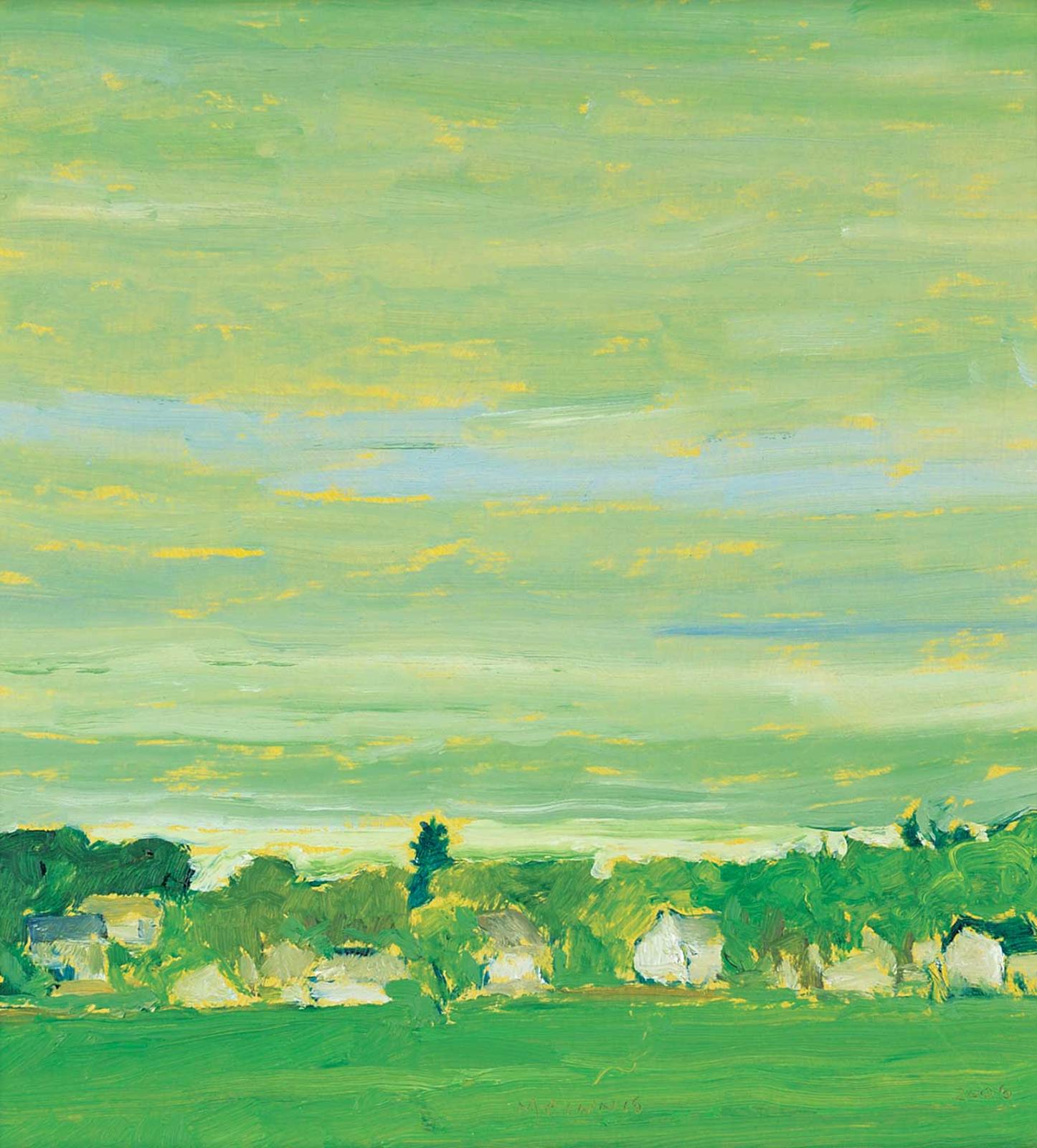 Robert F.M. McInnis (1942) - Untitled - View from Fort Rouge - Greens