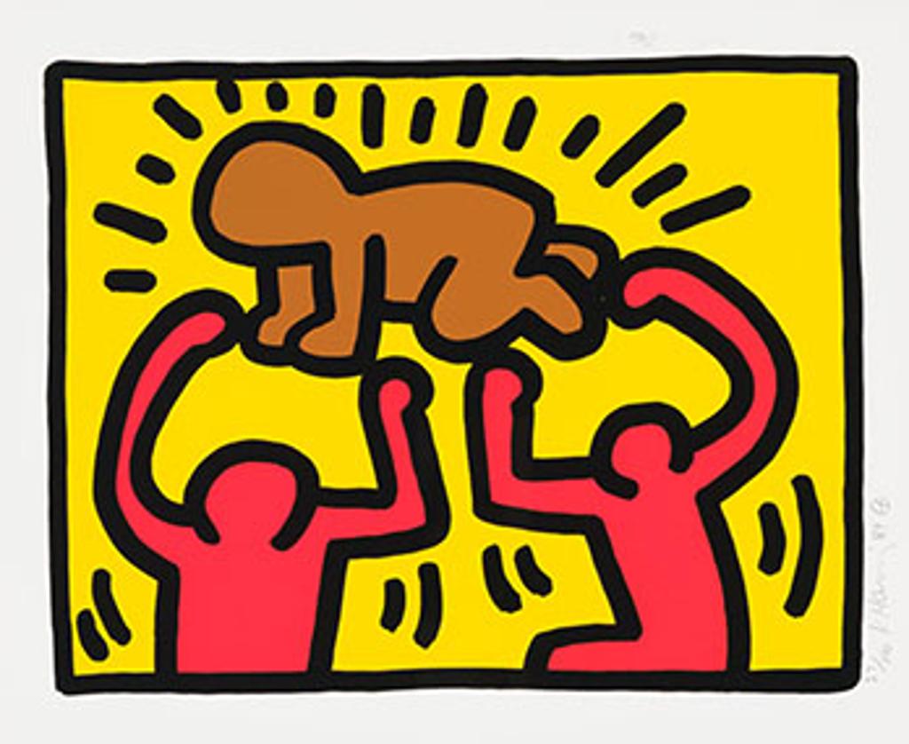 Keith Haring (1958-1990) - Untitled (Plate 4 from Pop Shop IV)