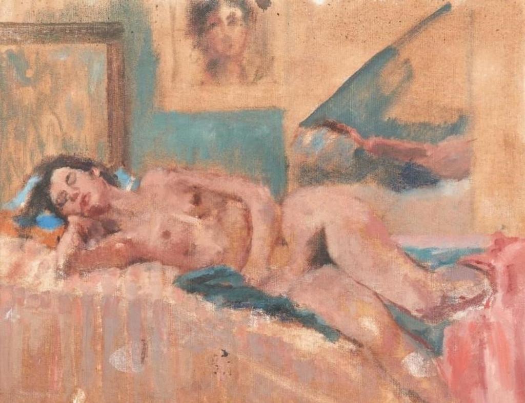 Corbett Moffat Gray (1913-1991) - Two Nude sketches and a painting of a Nude