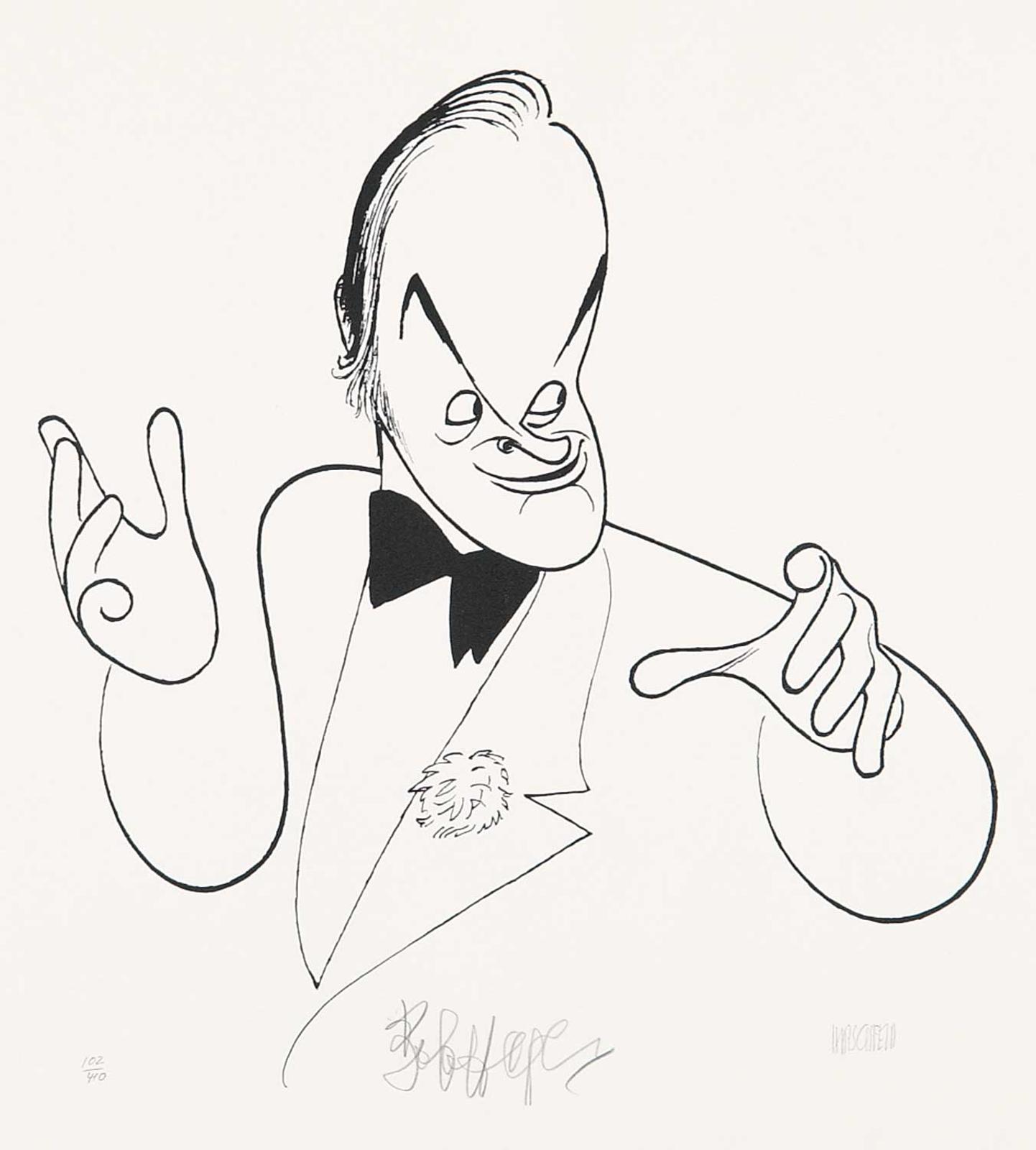 Al Hirschfeld (1903-2003) - Untitled - Bob Hope  #102/410
